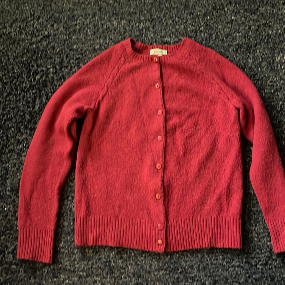 Cherokee red wool blend sweater